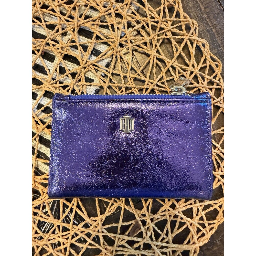 Inc International Coin/Card Purse Metallic Purple